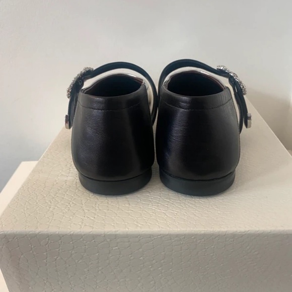 Wales Bonner Silver Flats with Black Embellished Strap - Picture 6 of 9